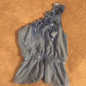 Bebe one shoulder shirt